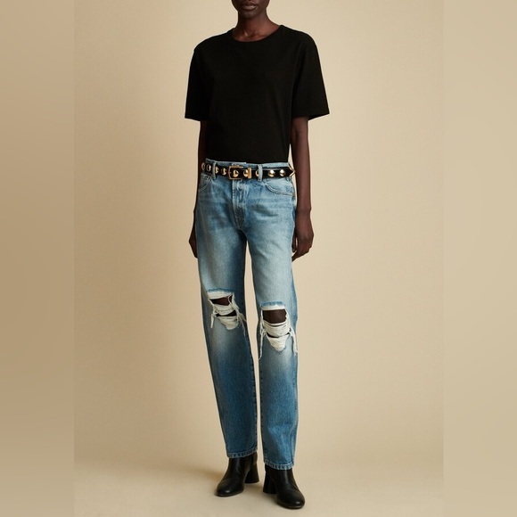 Khaite Kyle Straight Leg Jeans in Portland - Picture 2 of 9